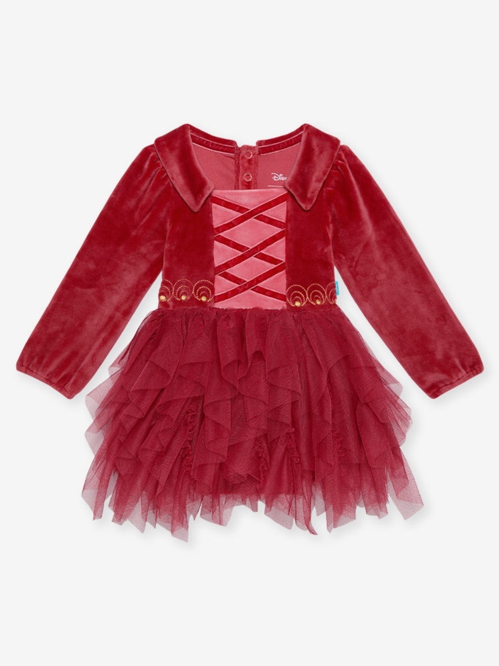 NWT Hocus Pocus “Mary” Posh Peanut Velour Tulle Dress Girls Sz 8-12yrs Disney